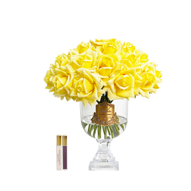 Versailles French Rose Bouquet - Gold Badge - Yellow - VRB08 (Carton of 1)